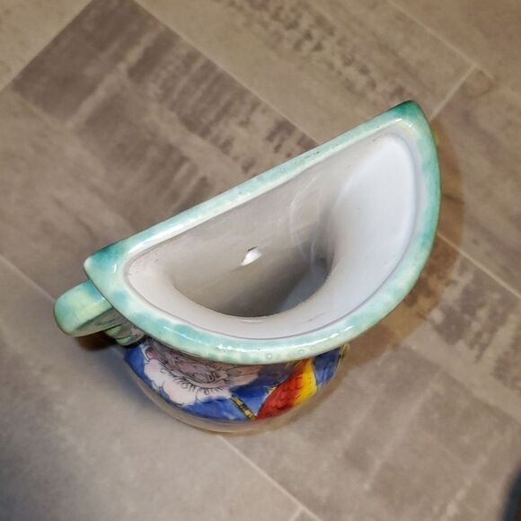 GUC Beautiful Bird & Floral Medium Wall Pocket Vase - Picture 5 of 6